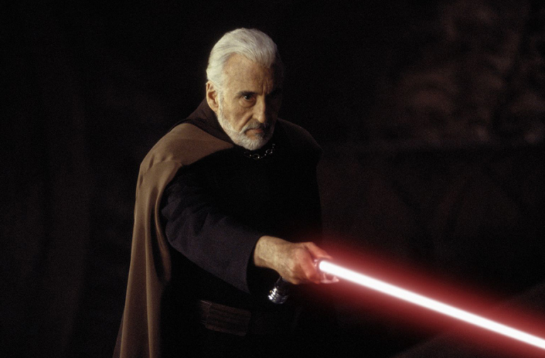 Lee portrayed Count Dooku in the Star Wars prequels Attack of the Clones (2002) and Revenge of the Sith (2005).