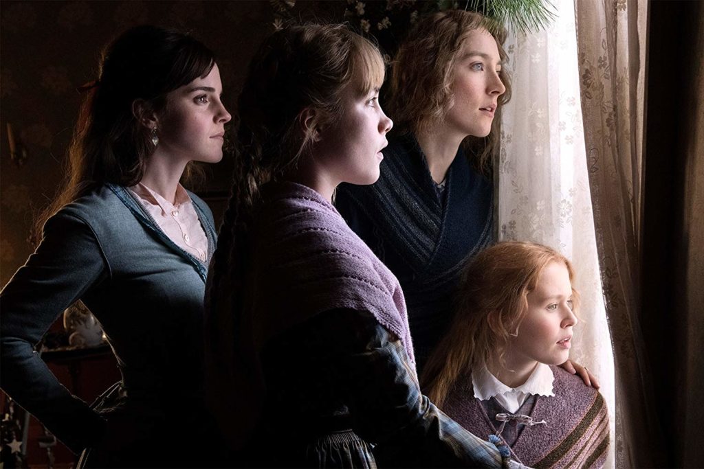 Emma Watson, Florence Pugh, Saoirse Ronan, and Eliza Scanlen in LITTLE WOMEN (2019)