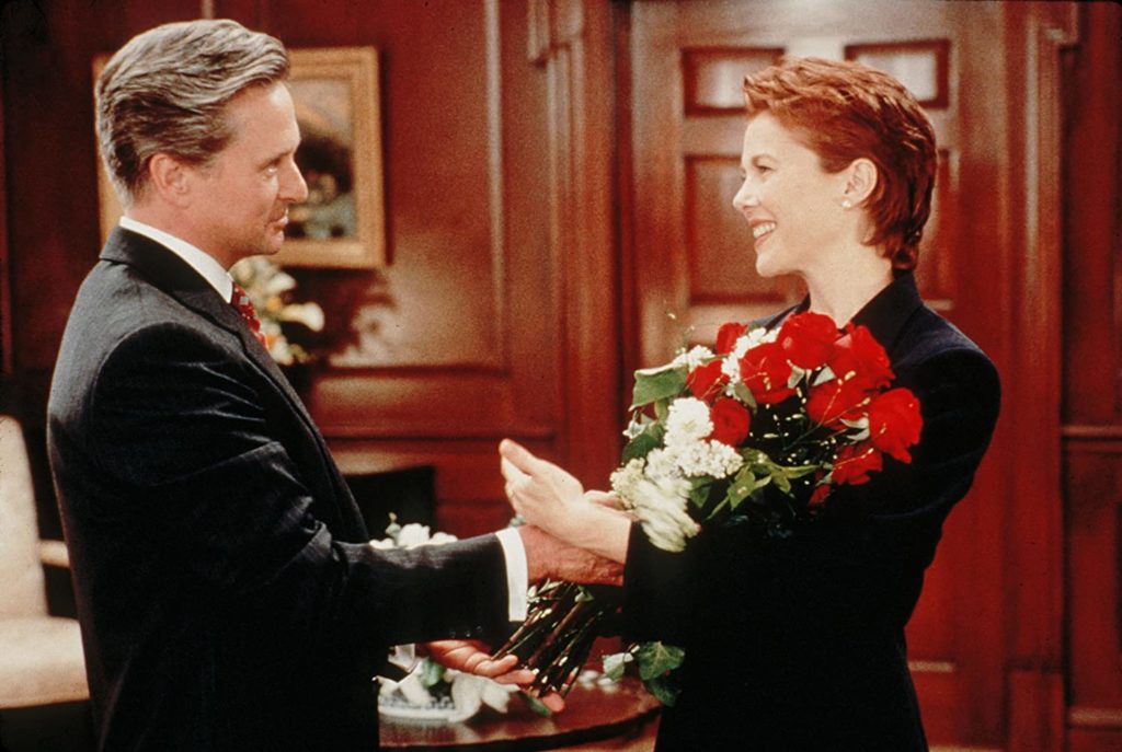 Michael Douglas and Annette Bening in THE AMERICAN PRESIDENT (1995)