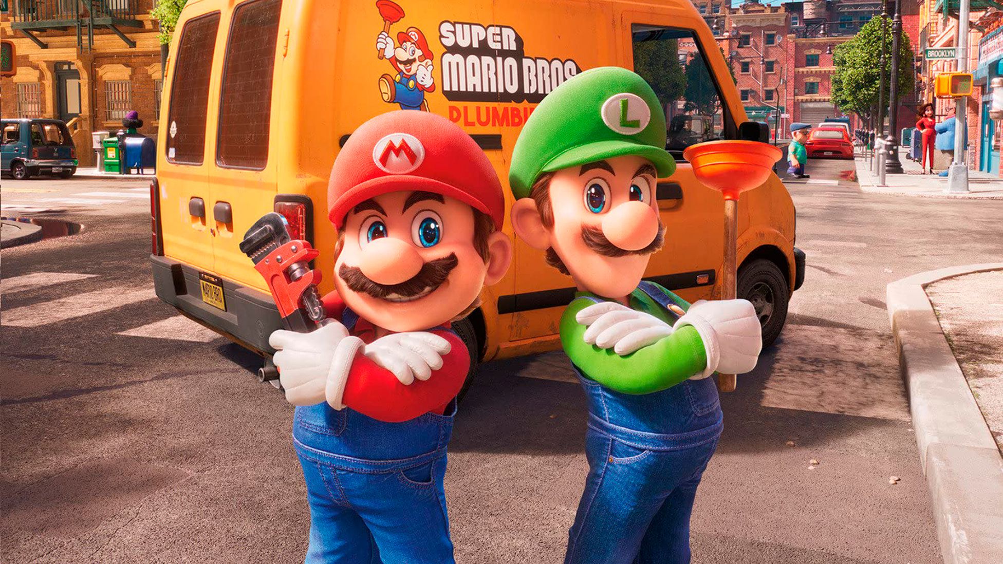Super Mario Bros. (1993) - Mario Brothers meet Toad 