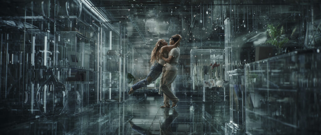 Jennifer Lopez dances in a glass house in THIS IS ME... NOW: A LOVE STORY (2024)