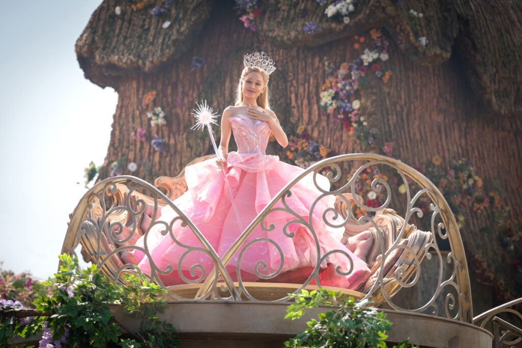 Ariana Grande is Glinda in WICKED, directed by Jon M. Chu